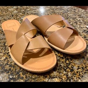 Dolce Vita "Derby" Cognac Leather Sandal Size 9.5